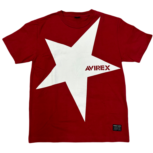Avirex Star T-Shirt In Red ( M ) - 1036 Emporium