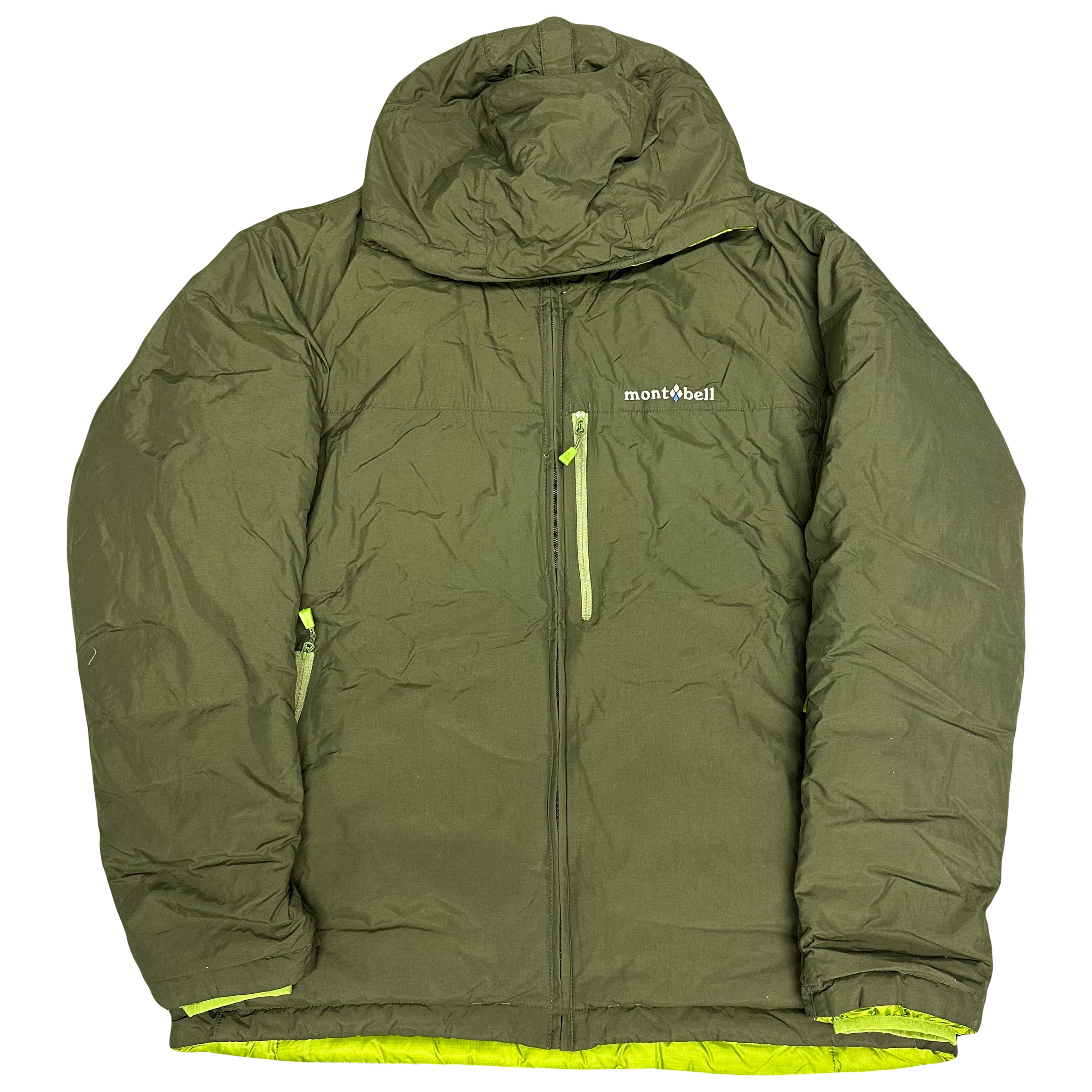 Montbell Reversible Down Jacket In Green & Khaki ( L )