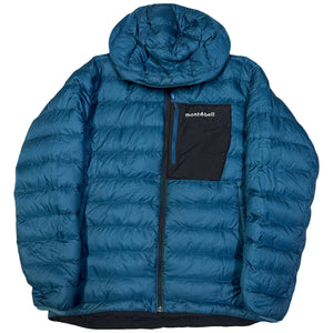 Montbell Reversible Down Puffer Jacket In Blue & Black ( M )