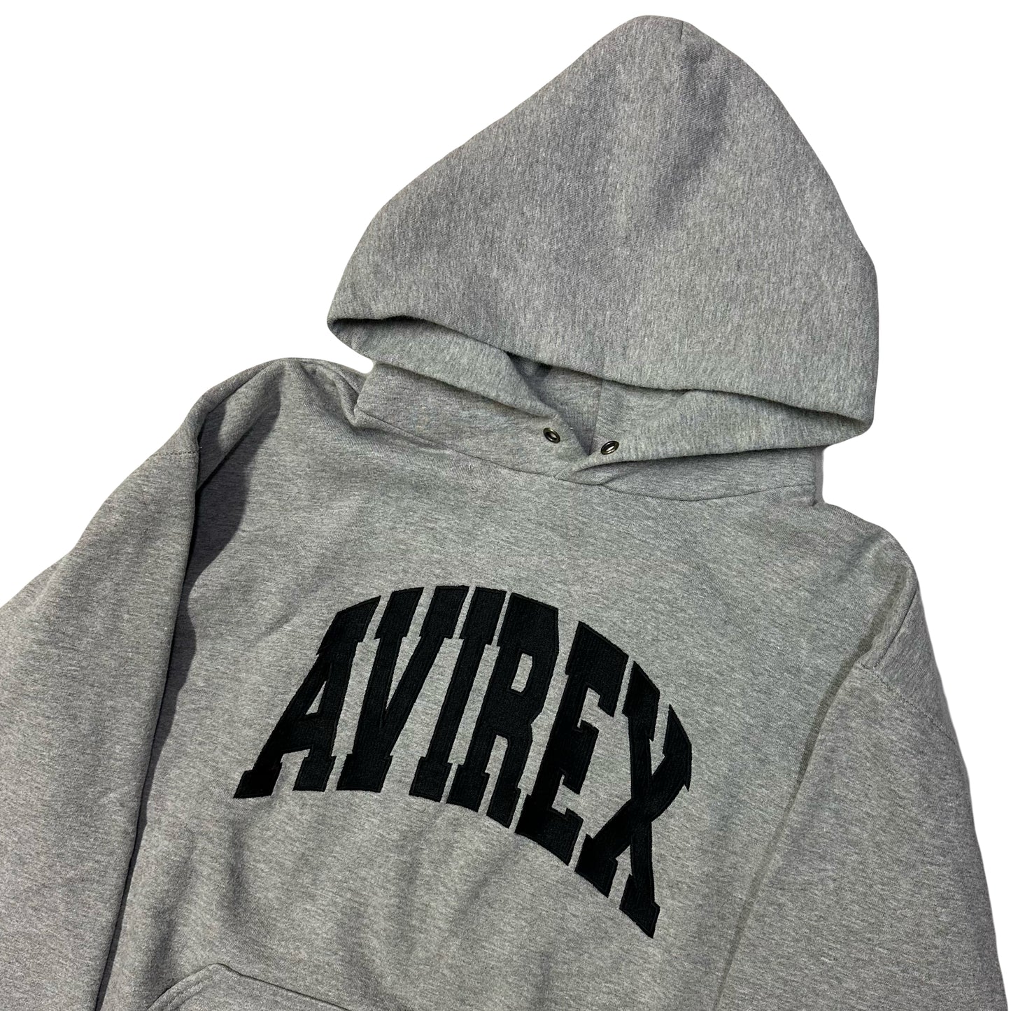 Avirex Spellout Hoodie In Grey ( M )