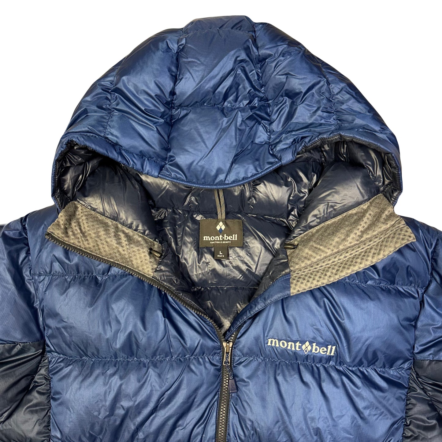 Montbell Puffer Jacket In Navy & Blue ( L )
