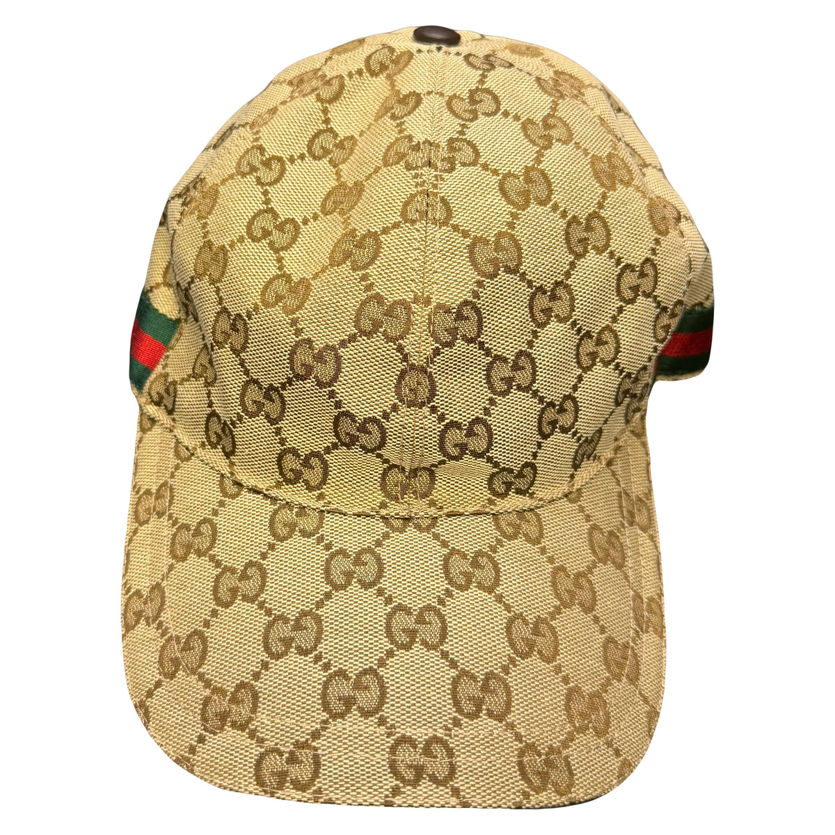 Gucci Monogram Cap In Tan (L)