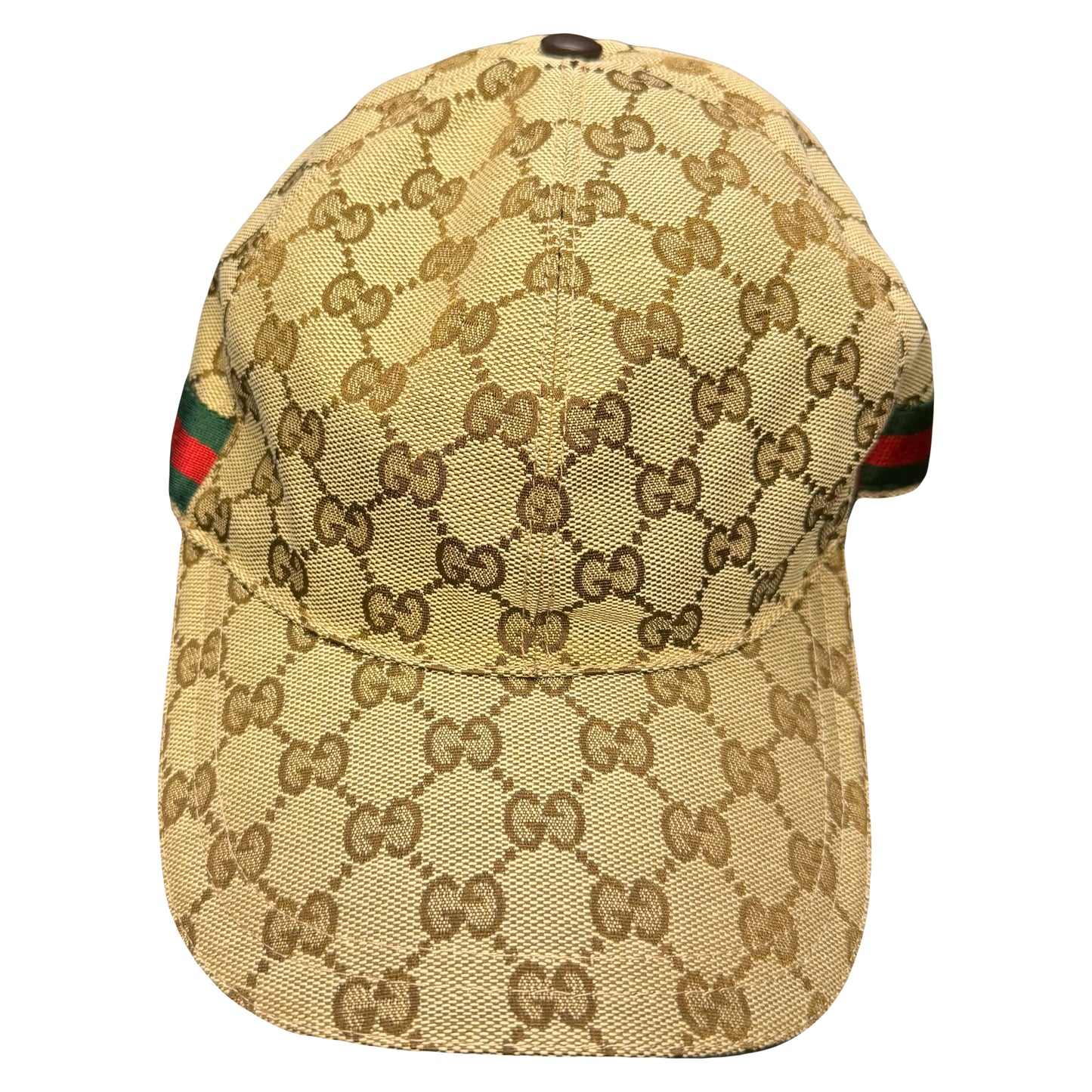 Gucci Monogram Cap In Tan (L)