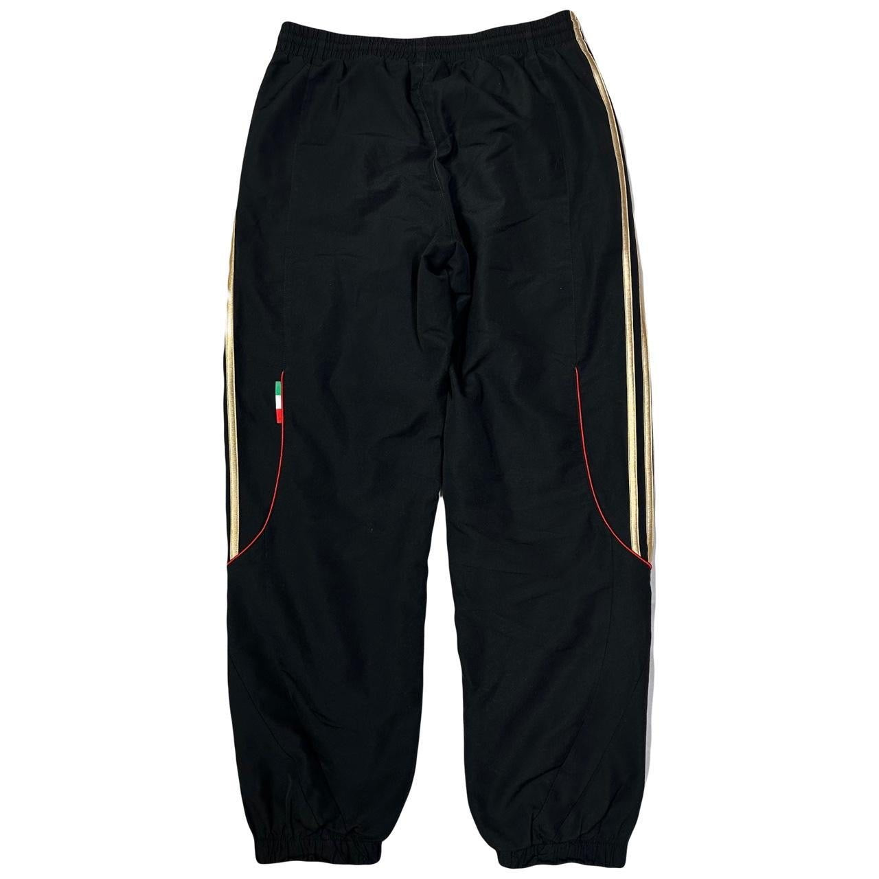 Adidas AC Milan 2010/12 Tracksuit In Black, Gold & Red ( M )