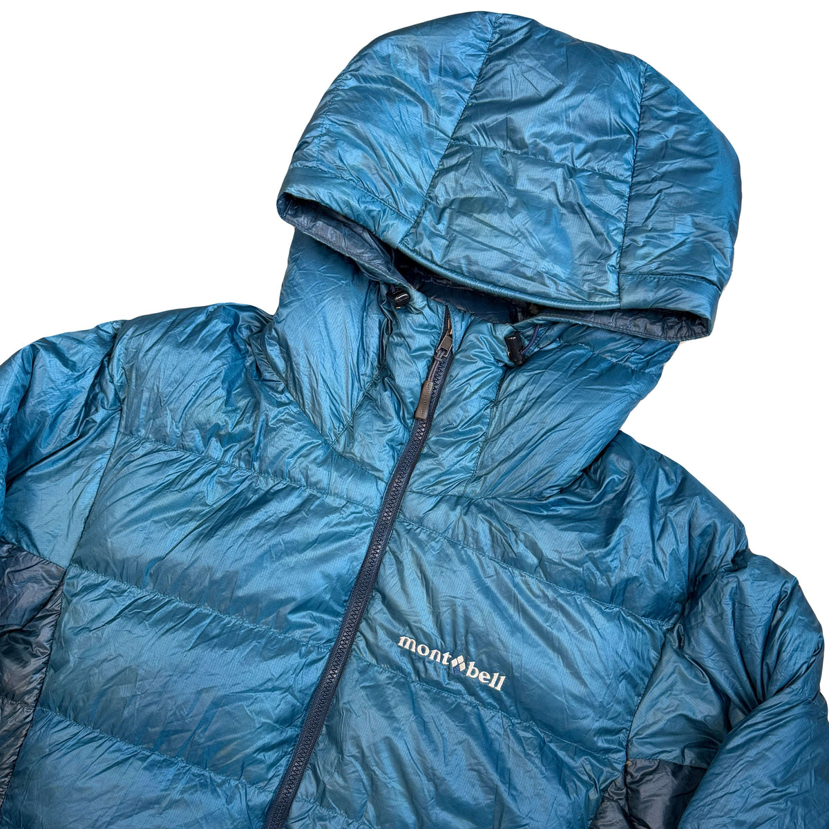 Montbell Alpine Down Parka Puffer Jacket In Blue (M)