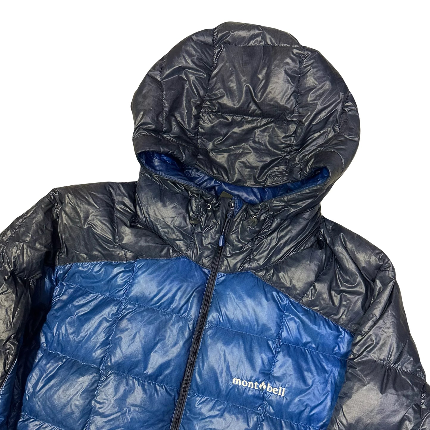 Montbell Superior Down Parka Puffer Jacket In Navy & Blue ( XL )