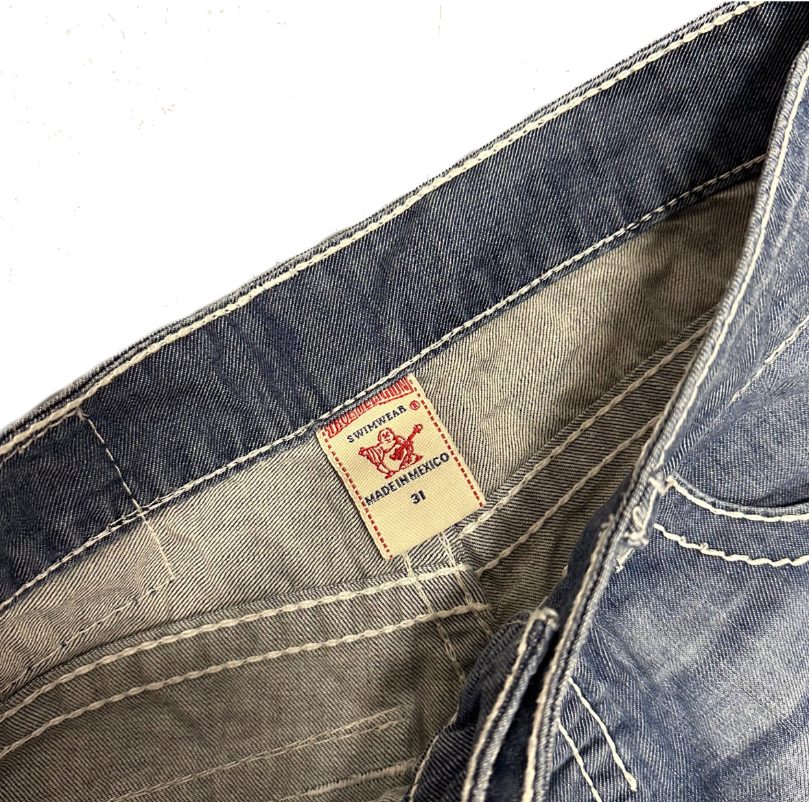 True Religion Contrast Stitch Jorts ( W31 )