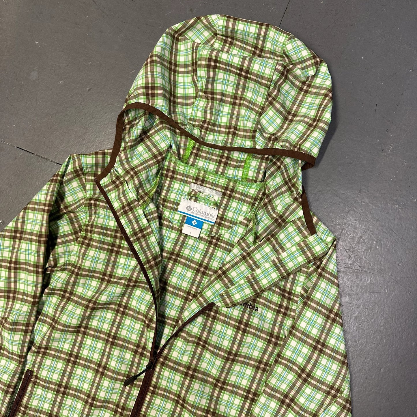 Columbia Plaid Jacket (L)