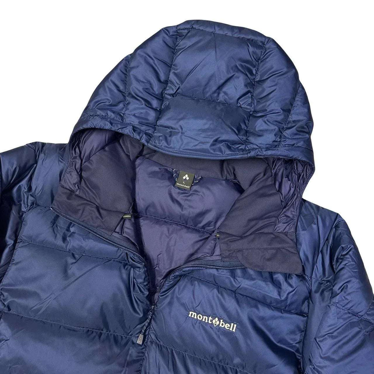Montbell Light Alpine Down Puffer Jacket In Navy Blue (L)