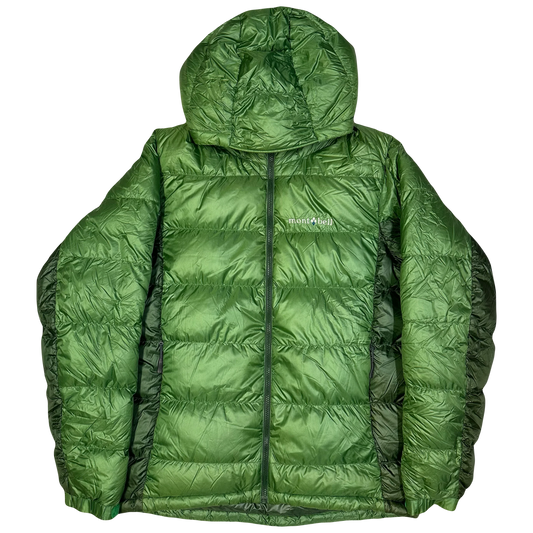 Montbell Alpine Down Parka Puffer Jacket In Green ( S )