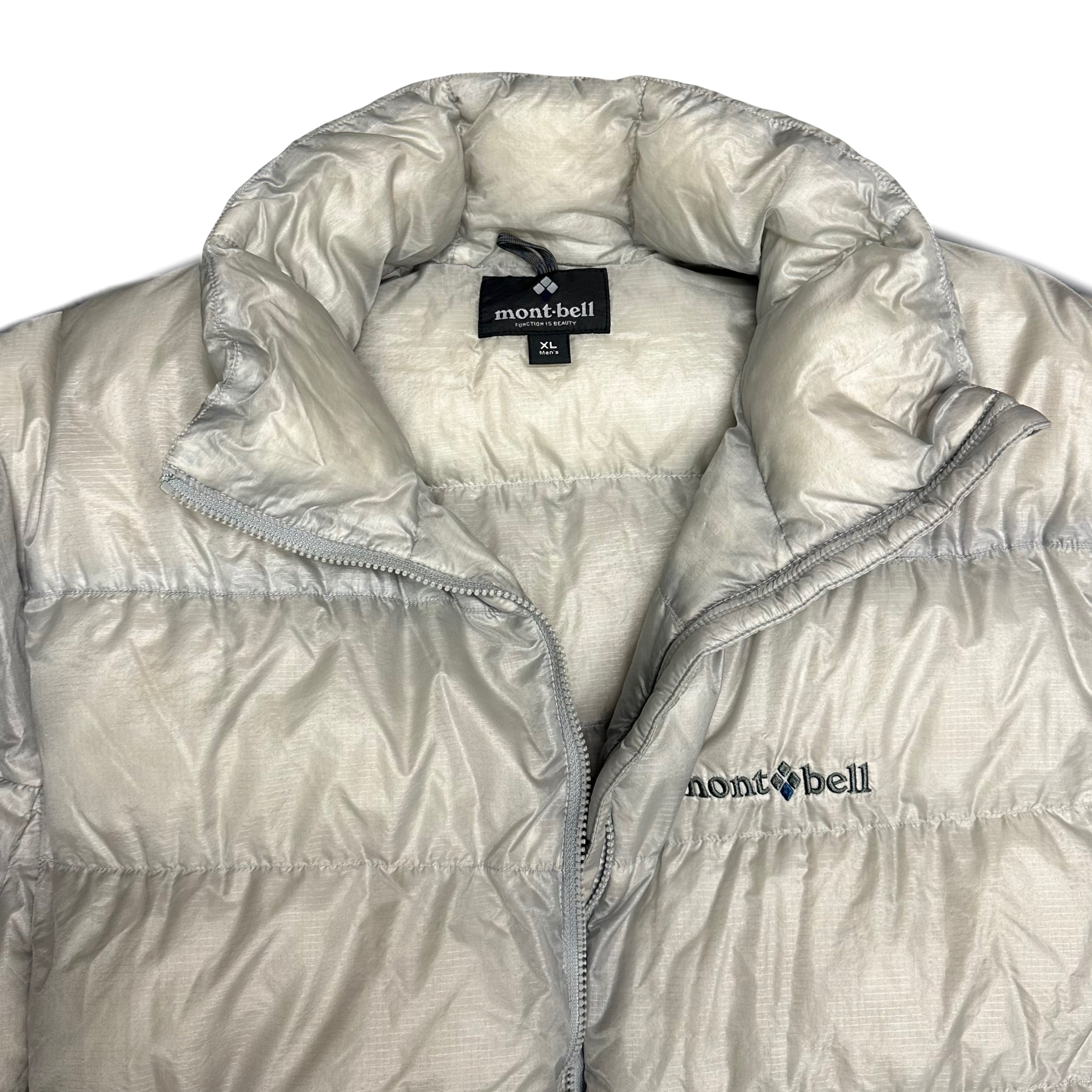 Montbell Down Puffer Jacket In Silver / Grey ( XL )