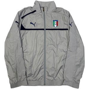 Puma Italy 2010 Tracksuit In Grey & Navy ( L )