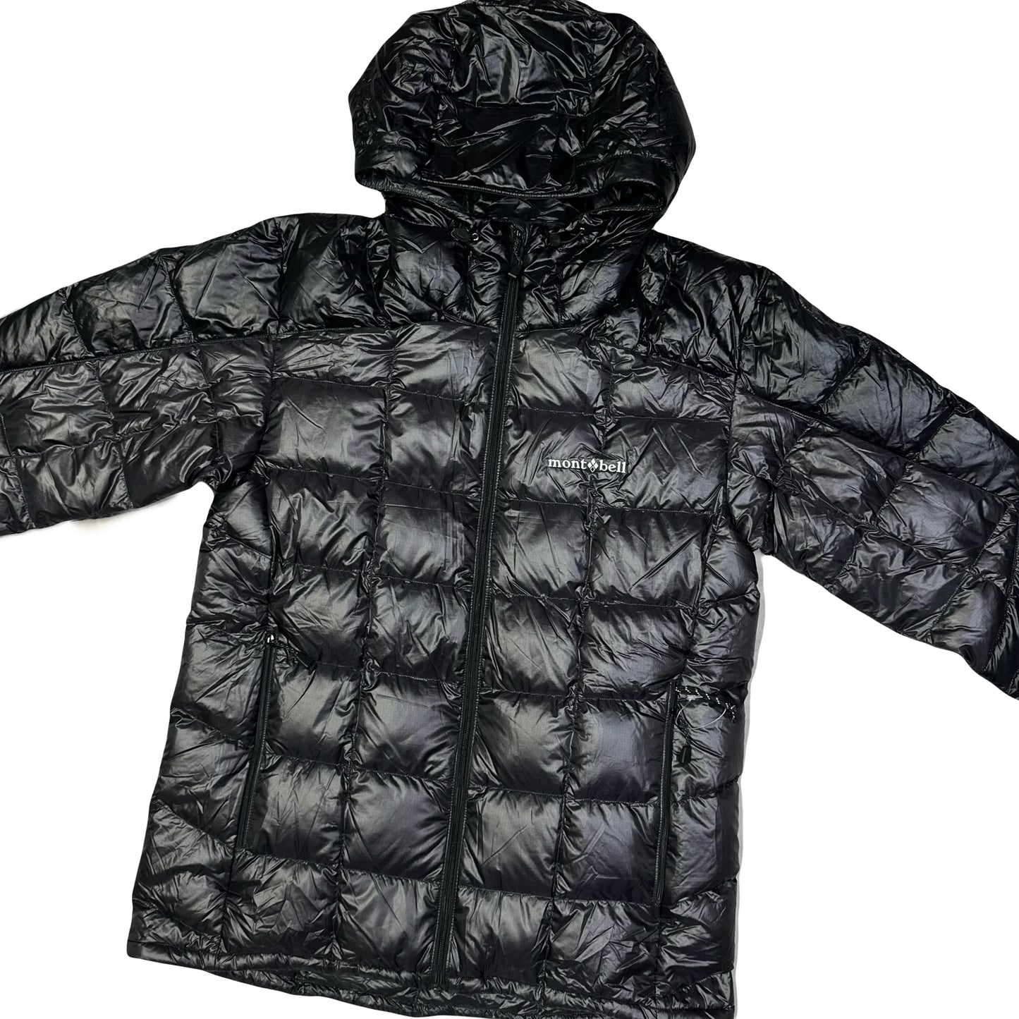 Montbell Superior Down Parka Puffer Jacket In Black & Grey ( L )