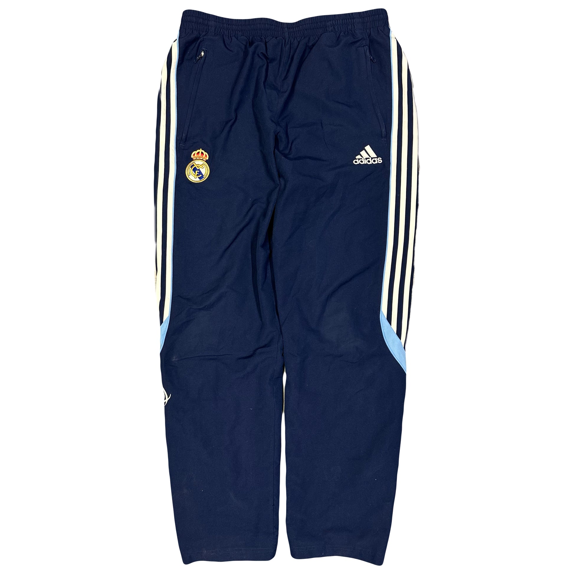 Adidas Real Madrid 2005/06 Tracksuit In Blue, White & Navy ( L ) - 1036 Emporium