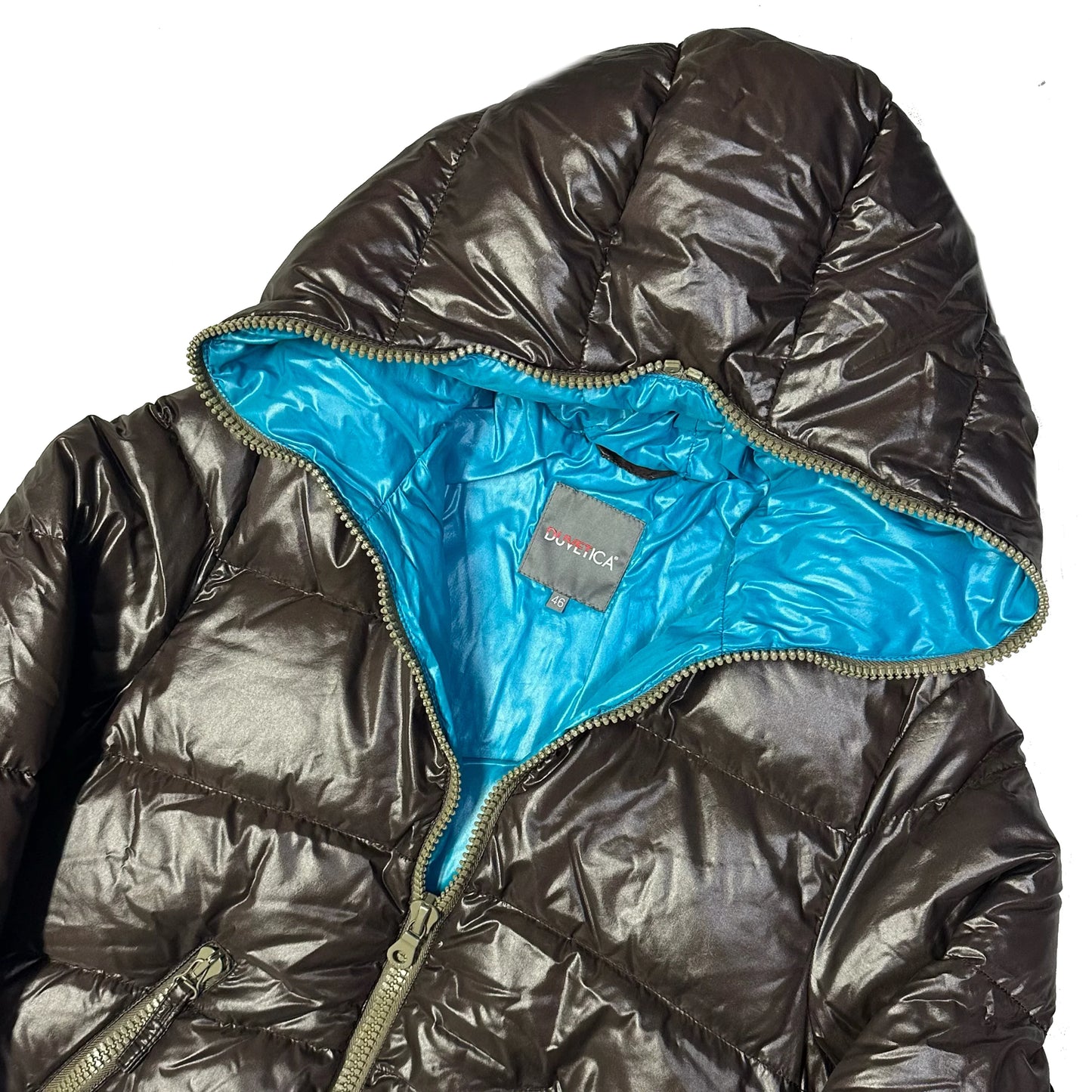 Duvetica Puffer Jacket In Brown (S)