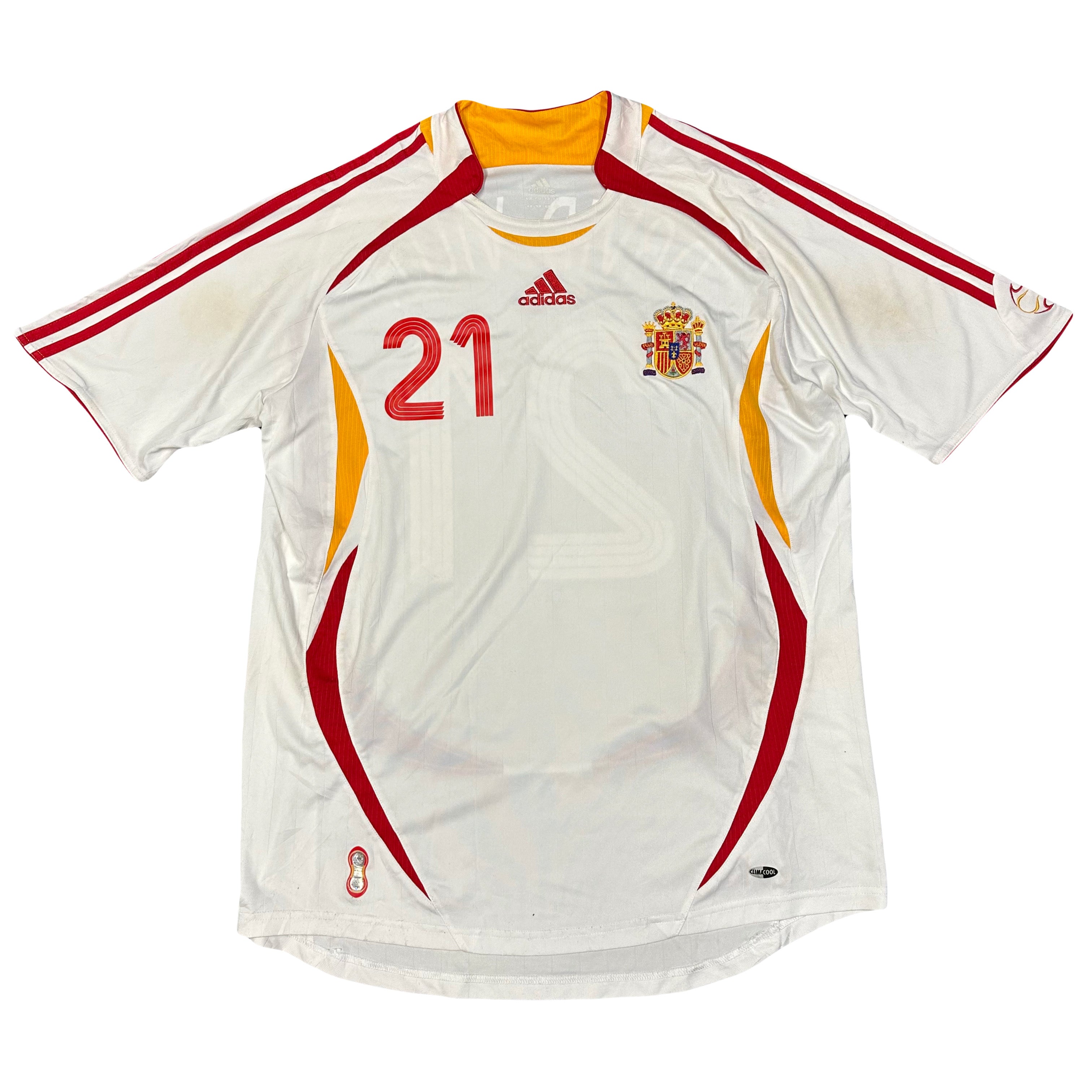 Adidas David Villa Spain Shirt In White ( XL )