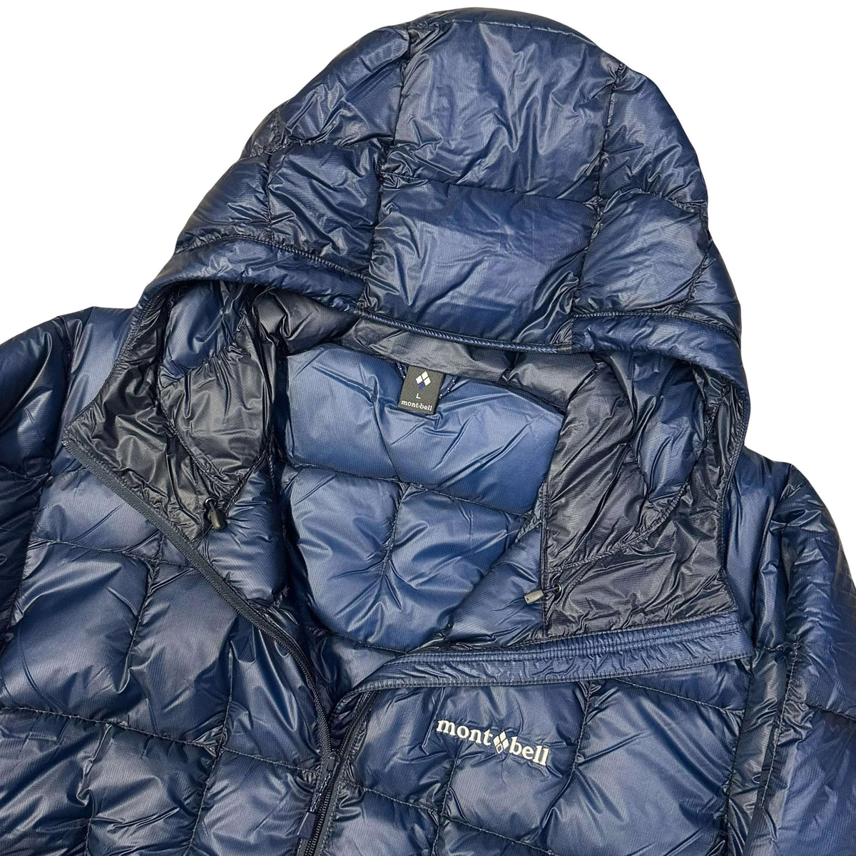 Montbell Plasma 1000 Alpine Down Parka Puffer Jacket In Navy Blue (L)