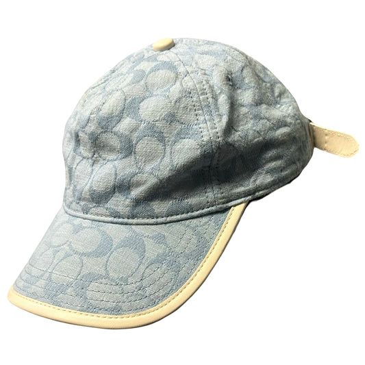 Coach Monogram Cap In Baby Blue ( O/S ) - 1036 Emporium
