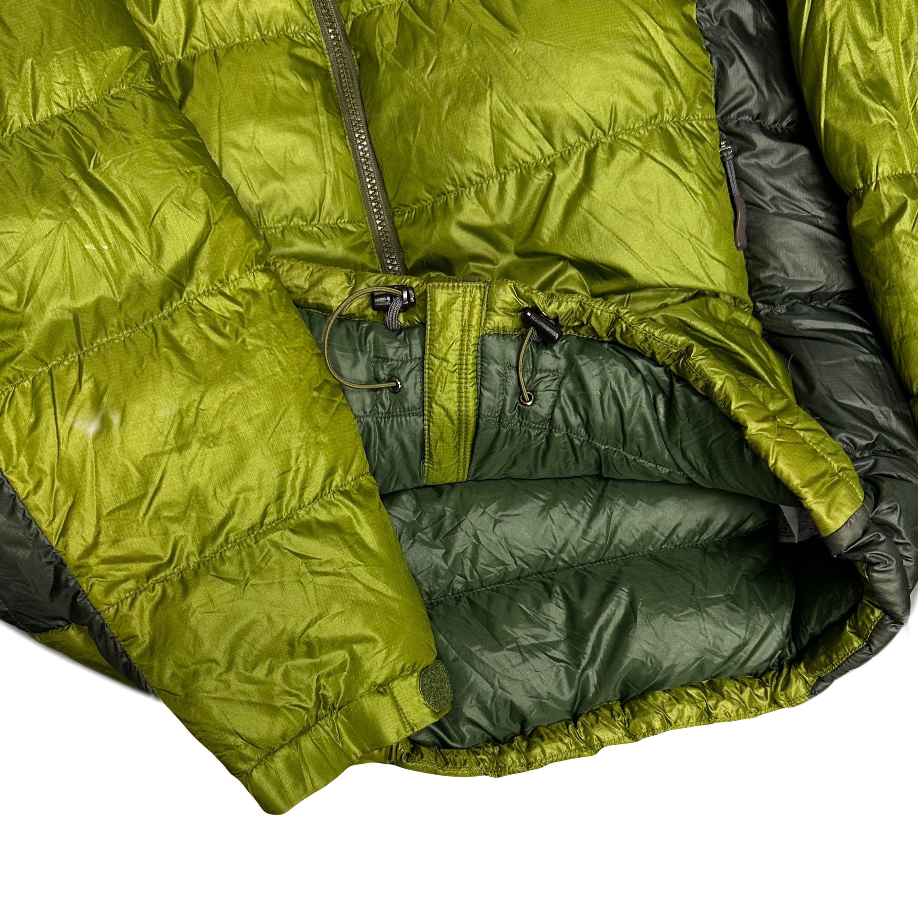 Montbell Two Tone Alpine Down Puffer Jacket In Green ( S )