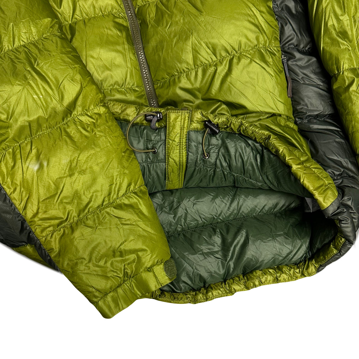 Montbell Two Tone Alpine Down Puffer Jacket In Green ( S ) – 1036 Emporium