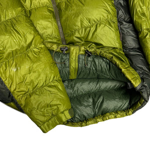 Montbell Two Tone Alpine Down Puffer Jacket In Green ( S )