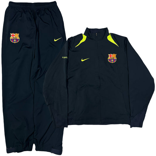 Nike T90 Barcelona 2005/06 Tracksuit In Navy ( M )