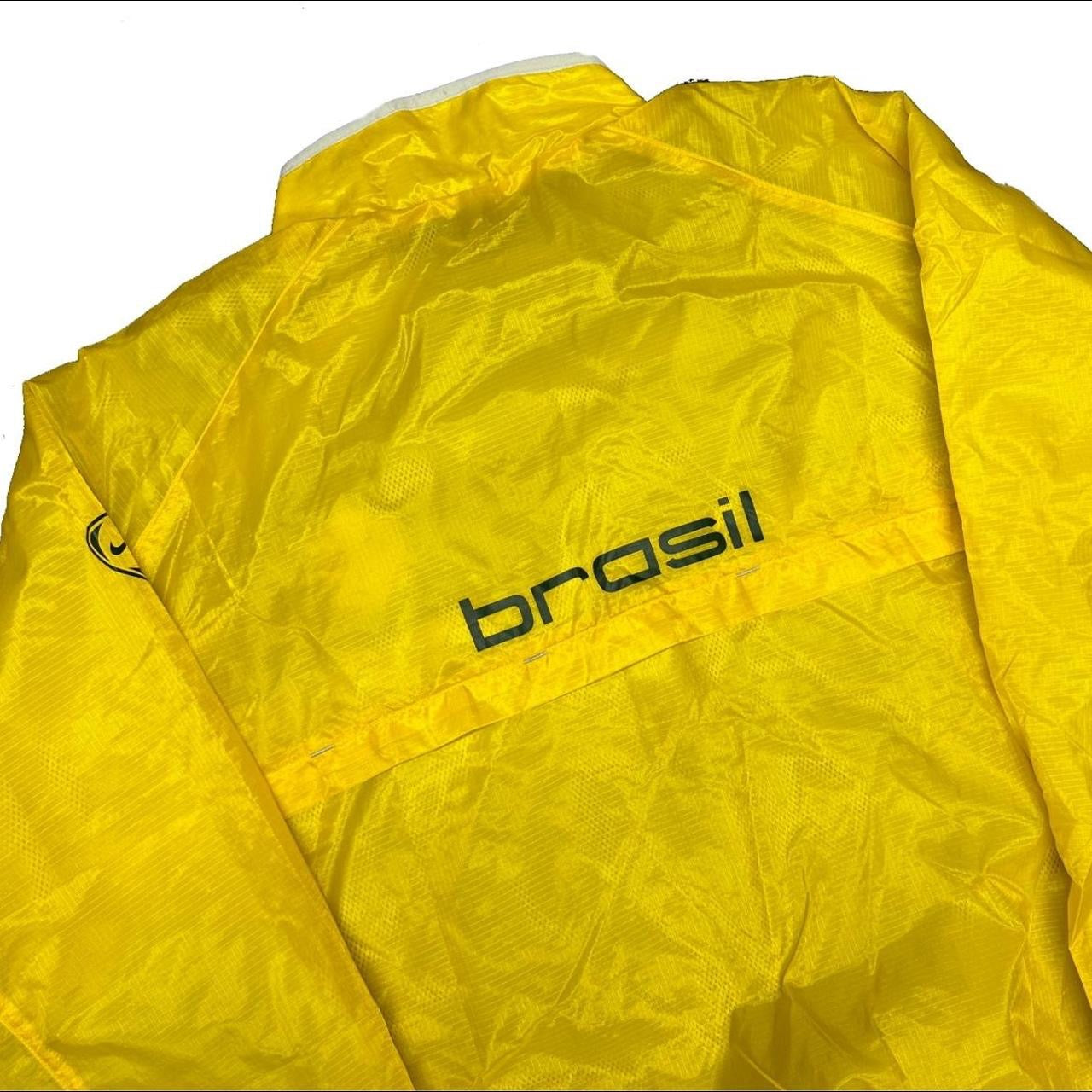 Nike Brazil 2002 Nylon Pullover Tracksuit Top In Yellow ( M ) - 1036 Emporium