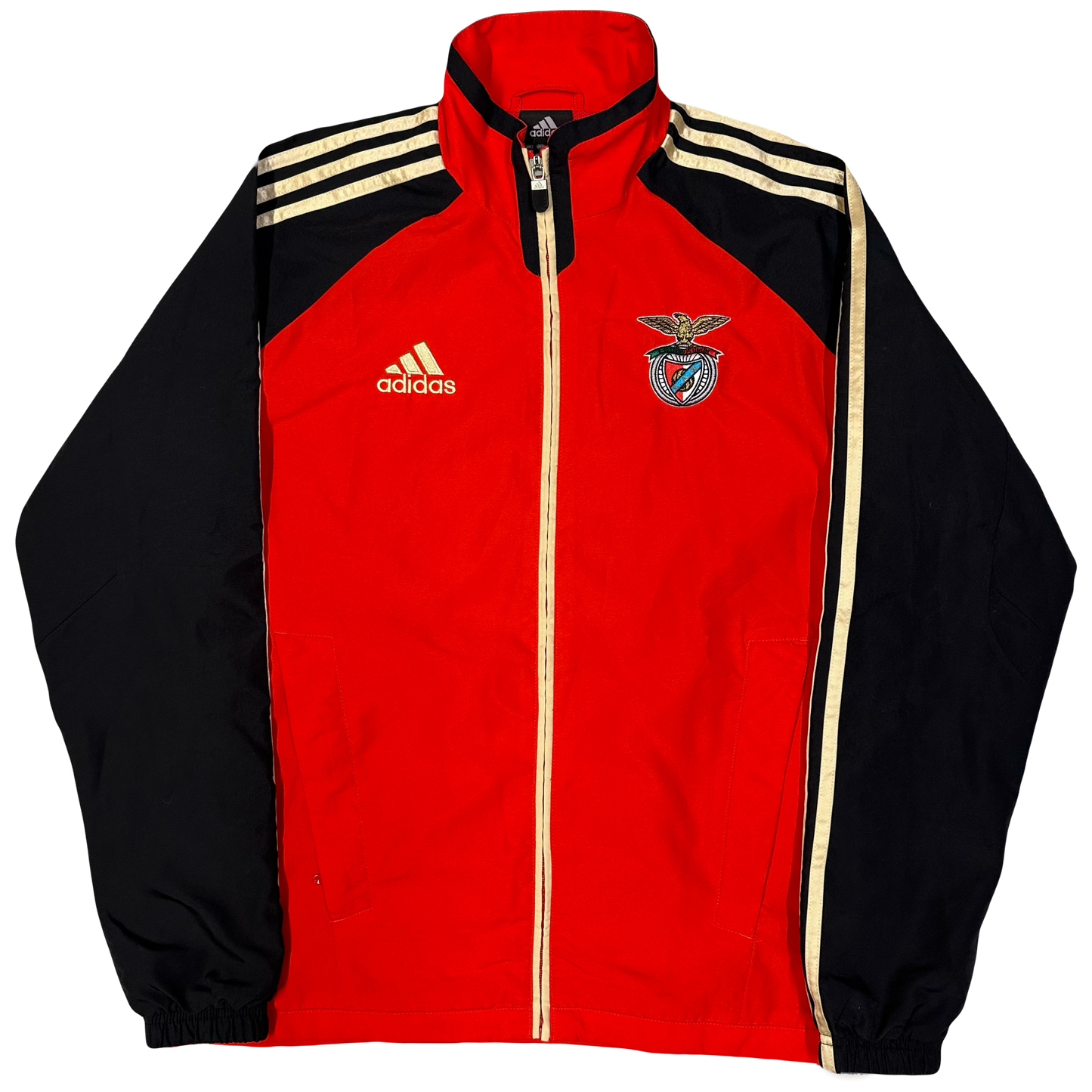 Adidas 2009/10 Benfica Tracksuit In Red & Black ( S ) - 1036 Emporium