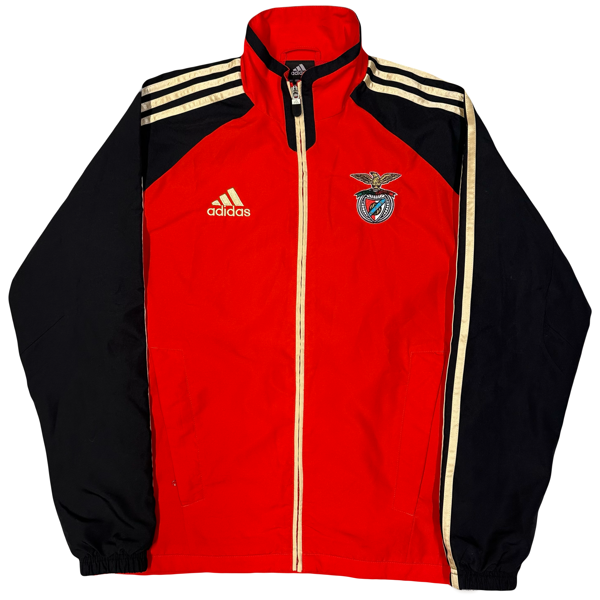 Adidas 2009/10 Benfica Tracksuit In Red & Black ( S ) - 1036 Emporium
