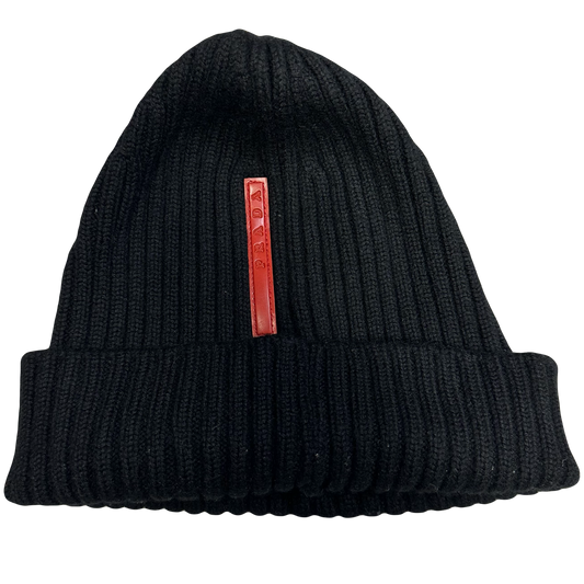 Prada Beanie In Black ( 50 / M ) - 1036 Emporium