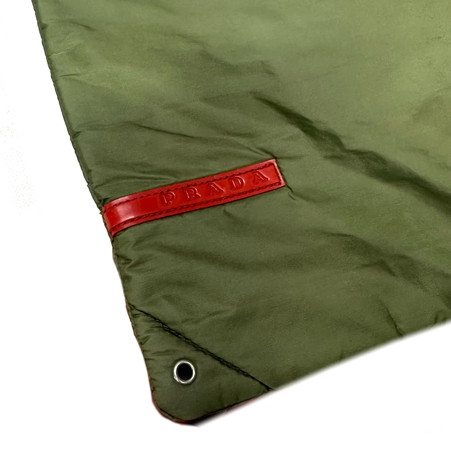 Prada Sport Side Bag In Khaki Green