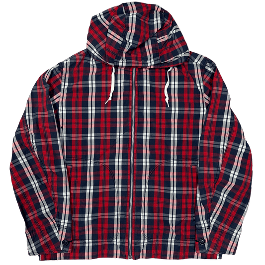Uniqlo Japan Plaid Jacket In Red & Navy ( S ) - 1036 Emporium