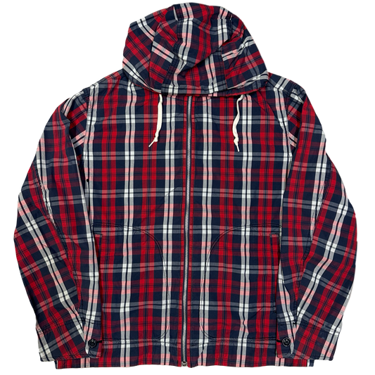 Uniqlo Japan Plaid Jacket In Red & Navy ( L )