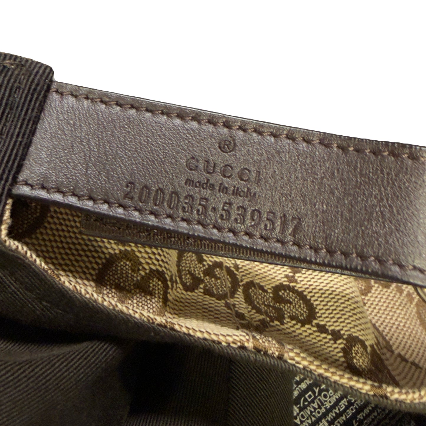 Gucci Monogram Cap In Tan (L)