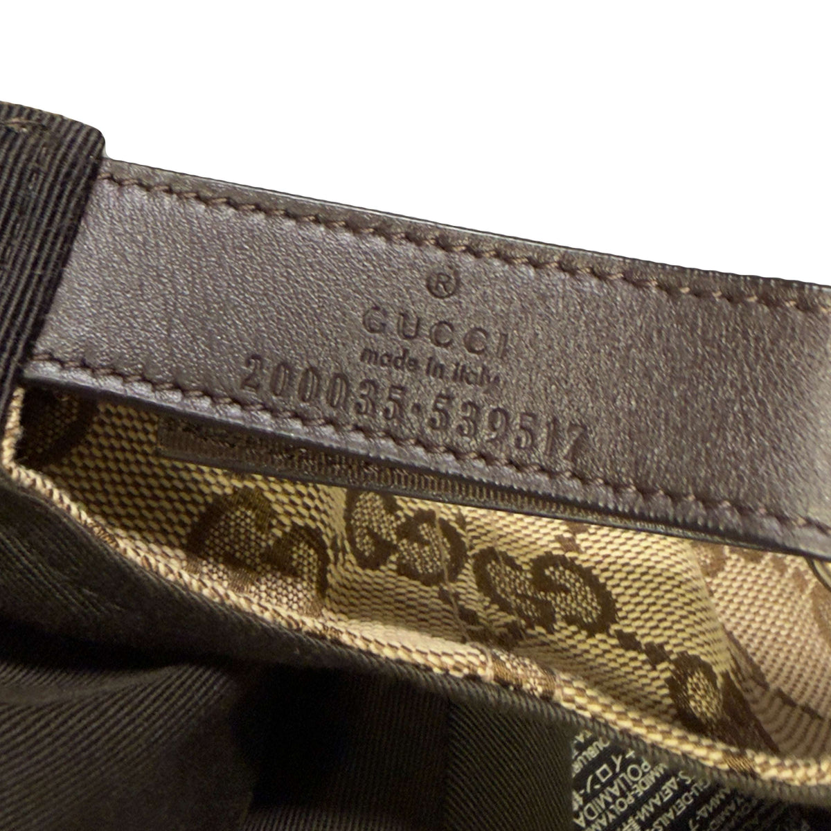 Gucci Monogram Cap In Tan (L)