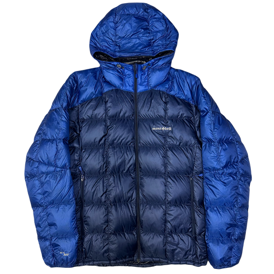 Montbell Superior Down Parka Puffer Jacket In Navy & Blue ( L )