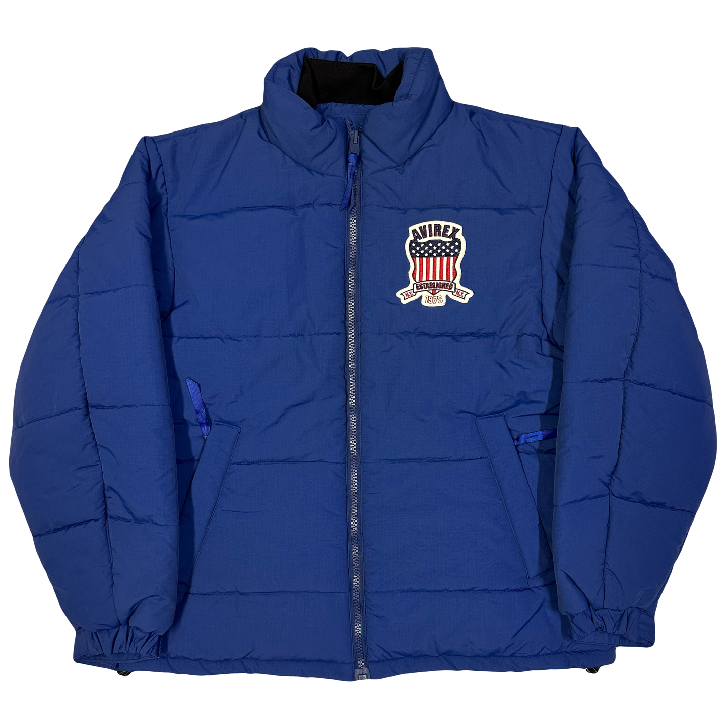 Avirex Icon Puffer Jacket In Blue ( L )