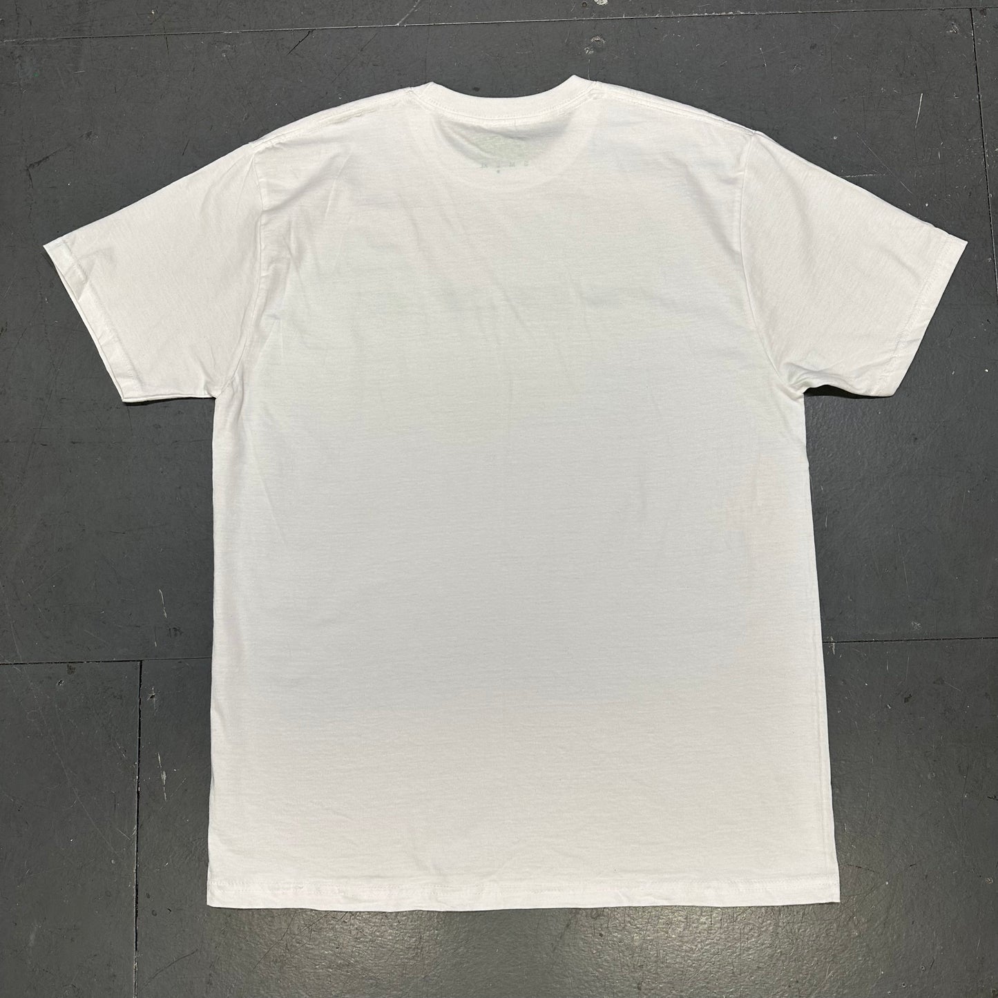 1036 High Rise Tee In White & Green ( L )