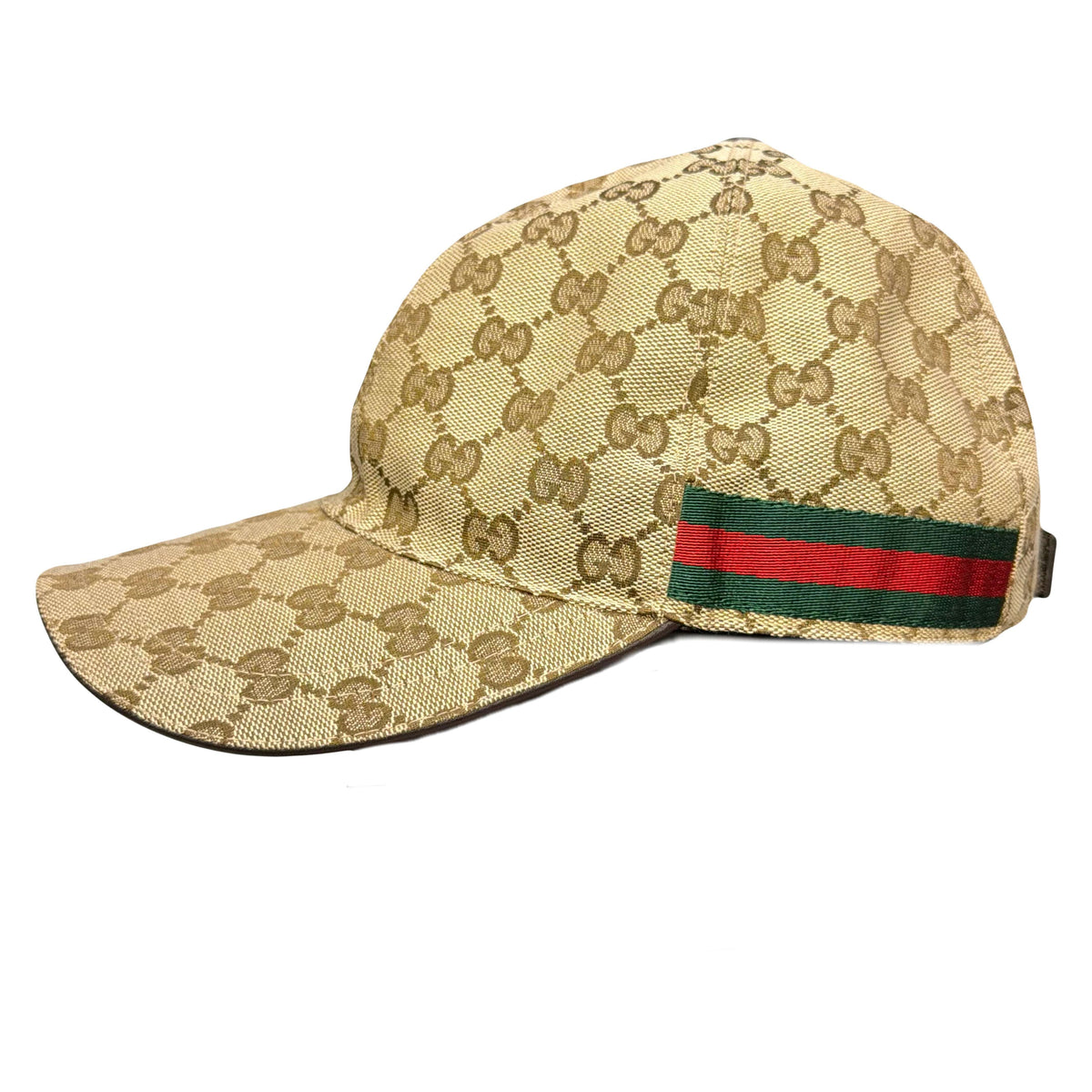 Gucci Monogram Cap In Tan (L)