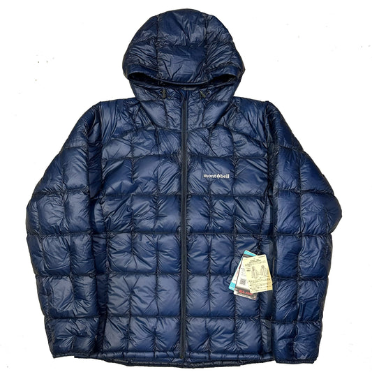 Montbell Plasma 1000 Alpine Down Parka Puffer Jacket In Navy Blue ( L )