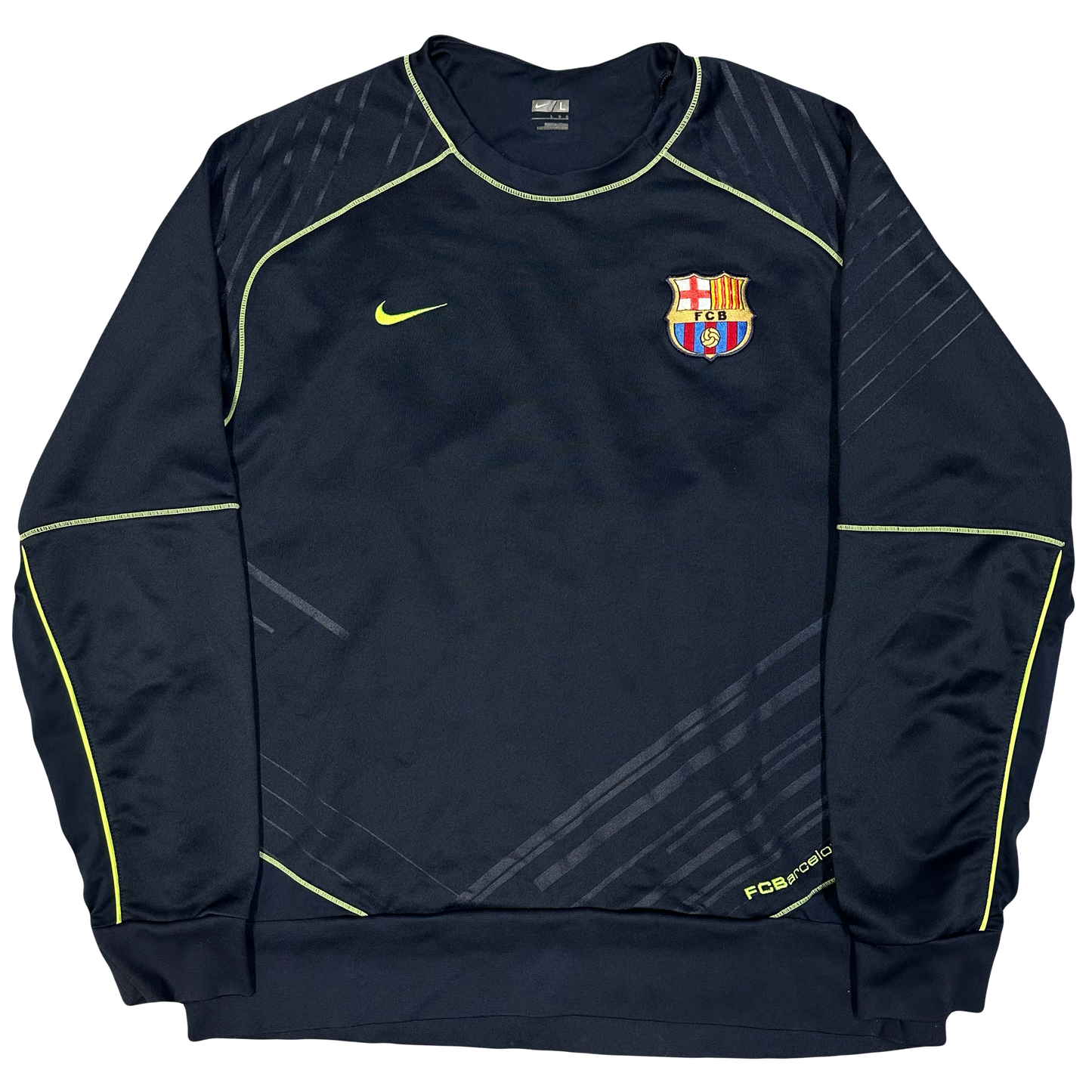 Nike Barcelona 2007/08 Training Sweatshirt In Navy ( L )