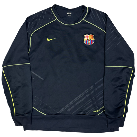Nike Barcelona 2007/08 Training Sweatshirt In Navy ( L )