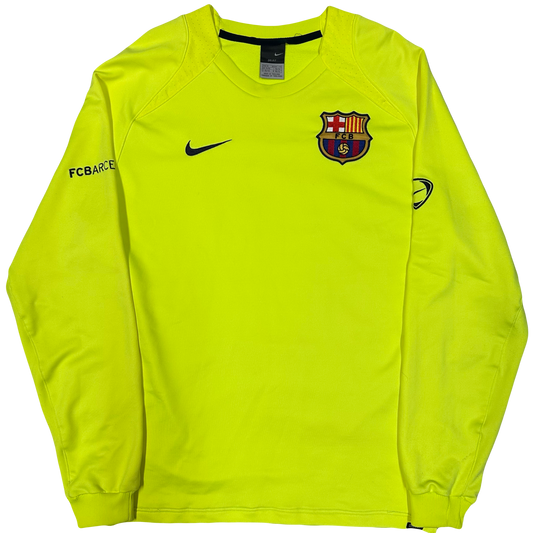 Nike Barcelona 2005/06 Training Sweatshirt In Neon ( M )