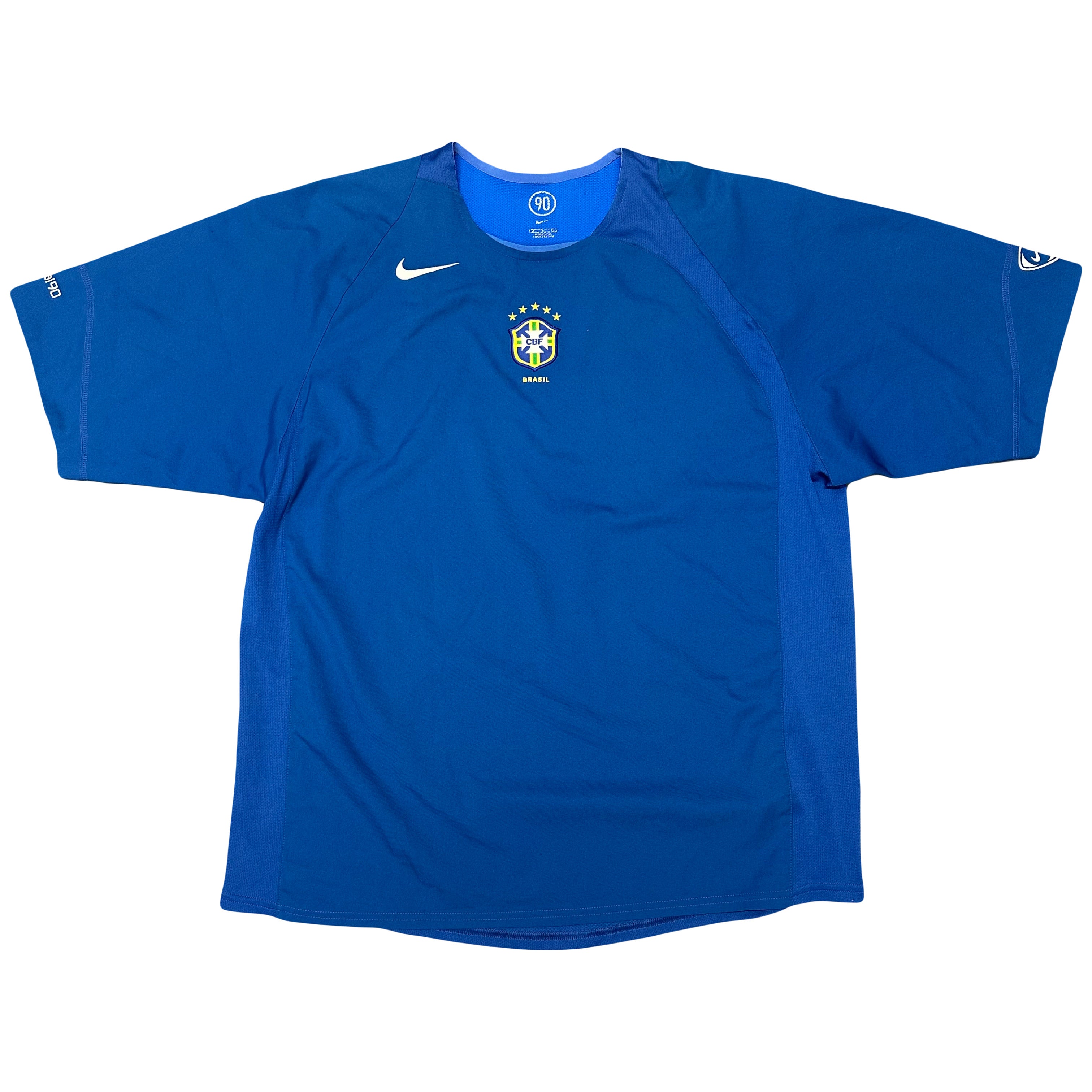 Nike 2004 Brazil Training Shirt In Blue ( XL )