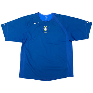 Nike 2004 Brazil Training Shirt In Blue ( XL )