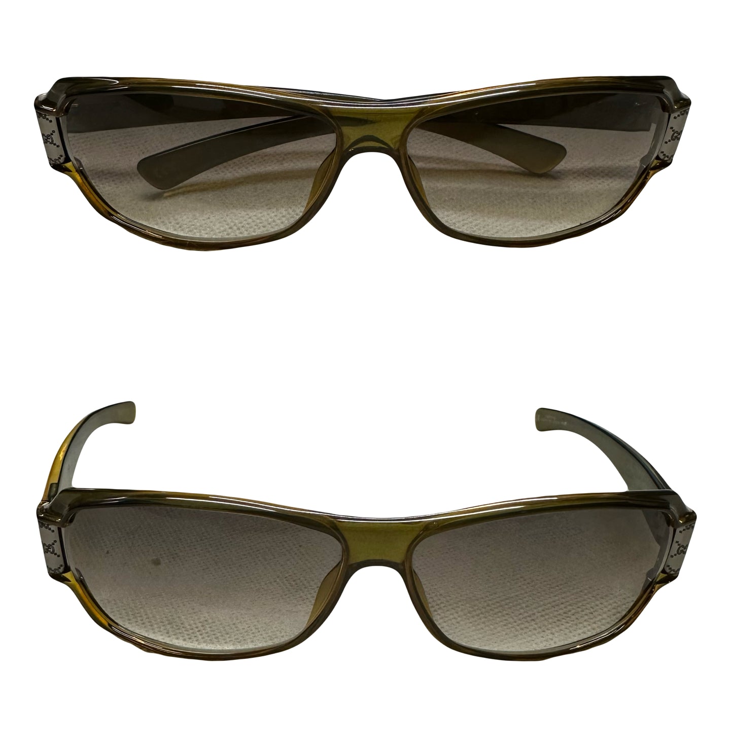 Gucci Monogram Sunglasses In Olive