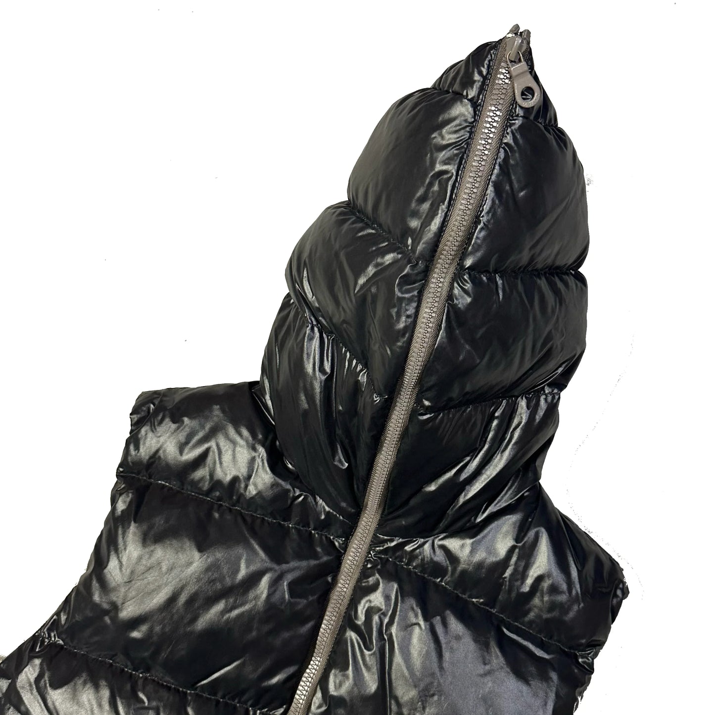 Duvetica Hooded Puffer Gilet In Black (S)