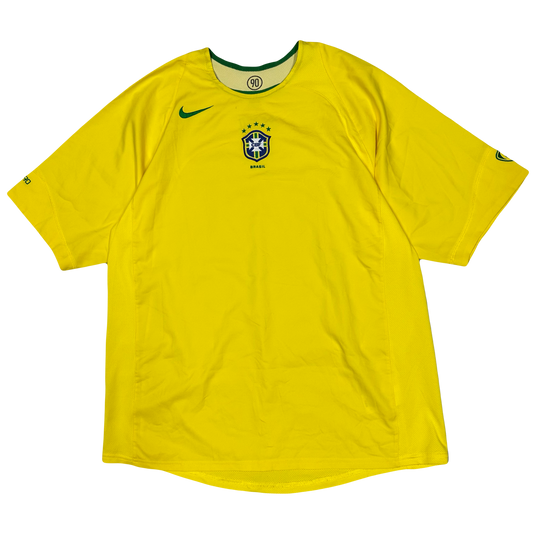 Nike Total 90 2004 Brazil Shirt In Yellow ( L ) - 1036 Emporium