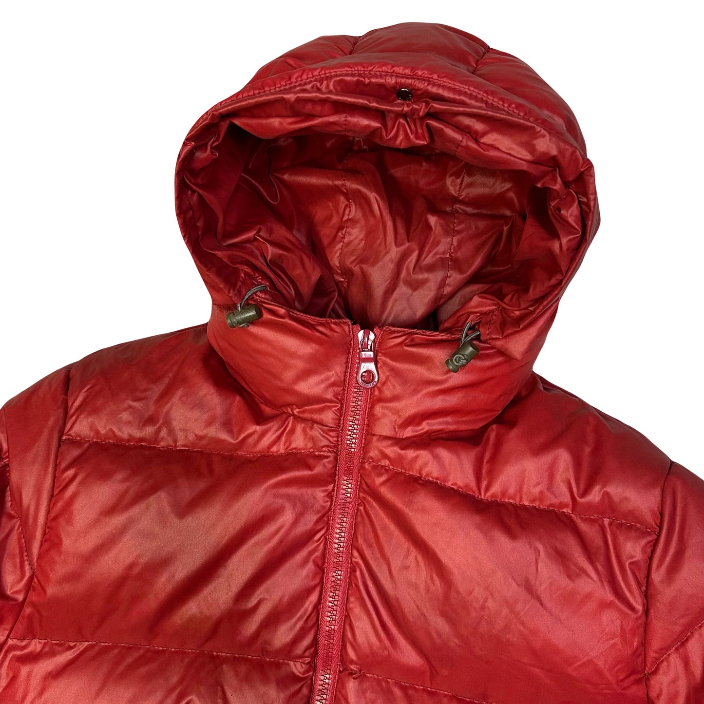 Duvetica Fur Hood Puffer Jacket In Red ( M )