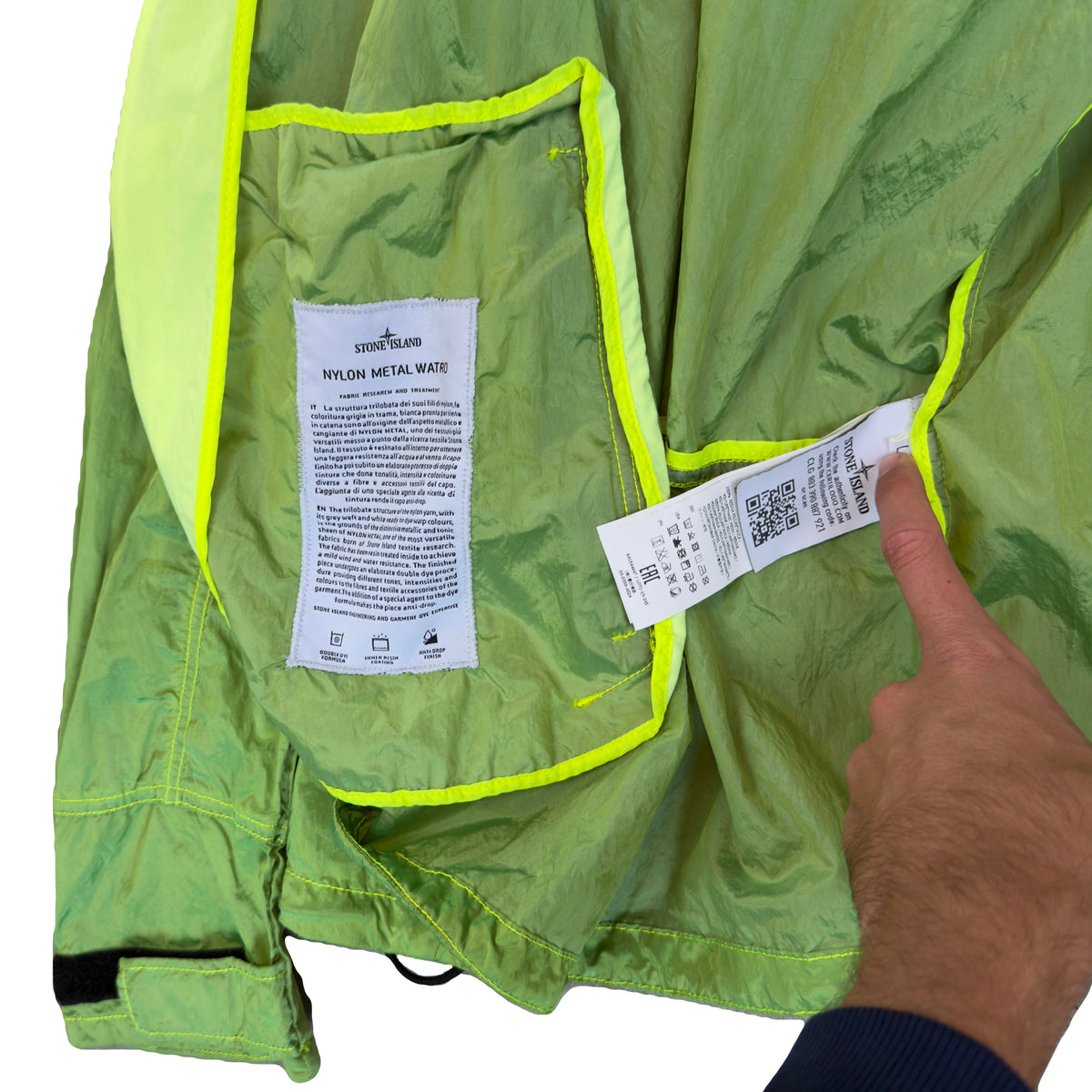 Stone Island SS/19 Nylon Metal Watro Jacket In Green (L)